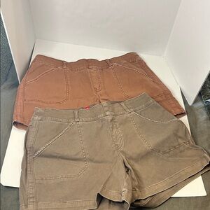 Spanx Women’s Casual Cotton Shorts - Brown & Brunt Rust